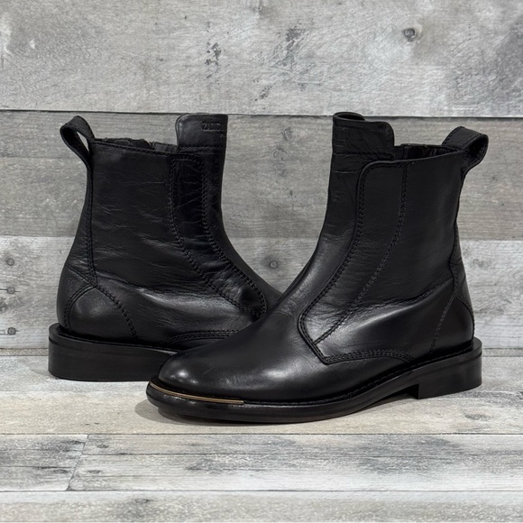 Zadig & Voltaire Shoes - Zadig & Voltaire Women's Laureen Metal Toe Ankle Boots - Black - Sz-6.US / 37.EU